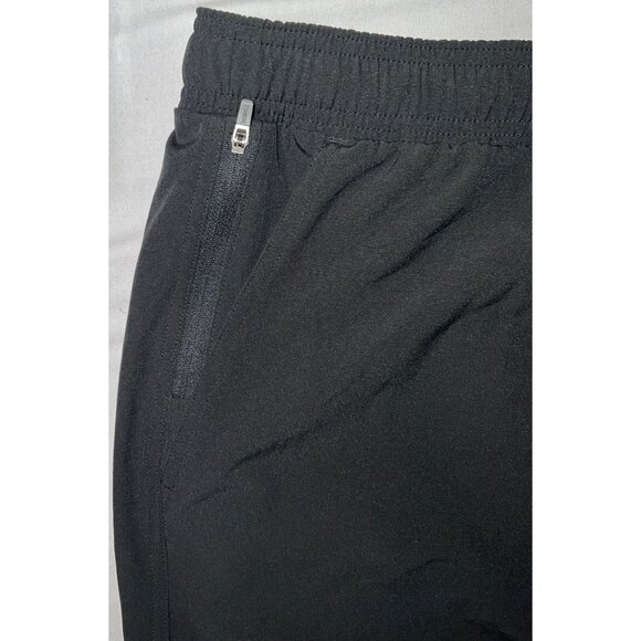 Vrst Black Athletic Shorts Elastic Waist Zip Pocket Boxer Lining XL MSRP $55 - Picture 2 of 2